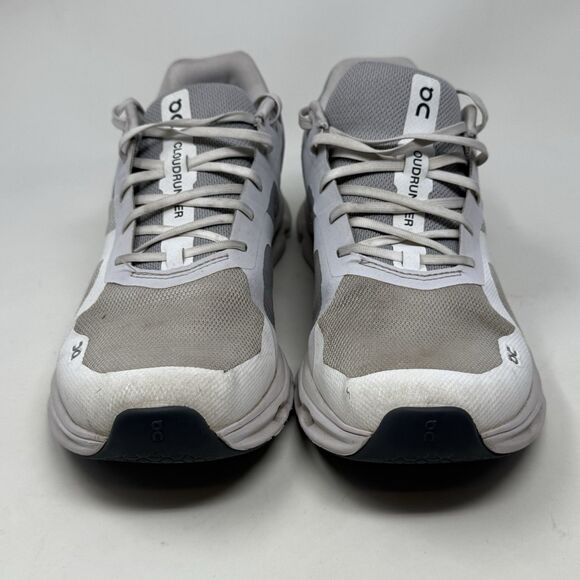 On Cloud Cloudrunner Running Shoes Womens 9.5 White Mesh Lightweight Sneakers - Picture 6 of 16